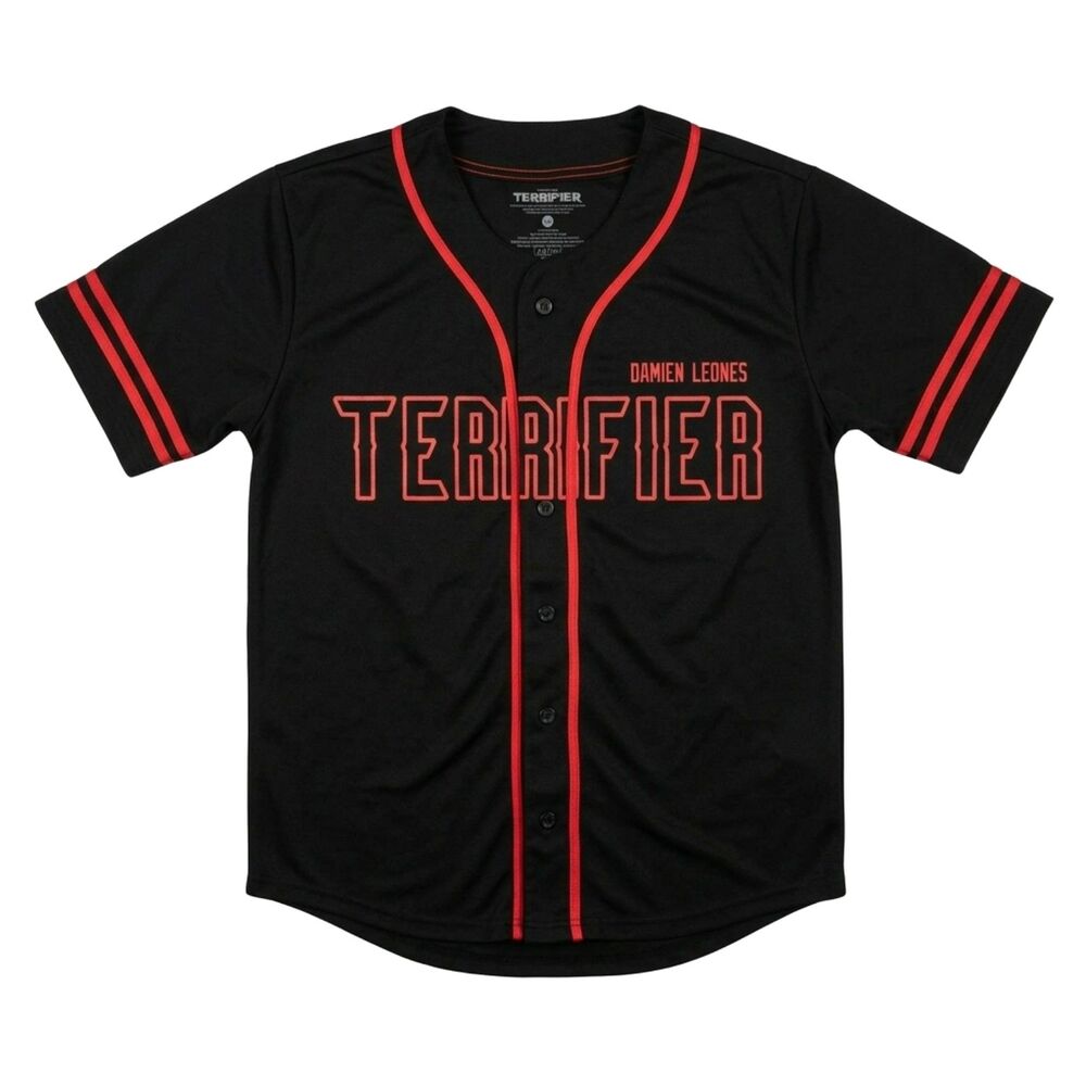 Terrifier Art The Clown Baseball Jersey L/XL Goodie Two Sleeves Horror Slasher